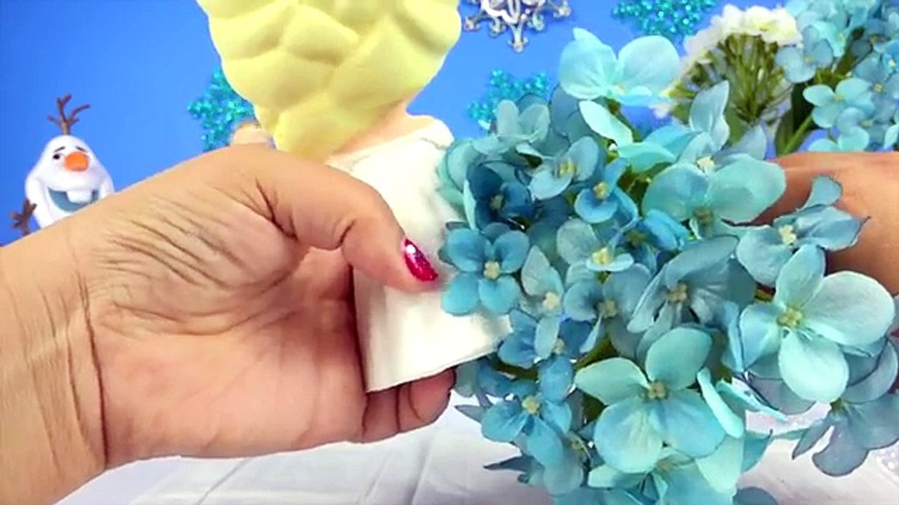 FROZEN ELSA DRESS Paint Your Own Doll Princess Costume Design Glitter Pearls How-To Toys