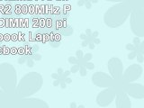 4GB 2X2GB NEMIX RAM Memory DDR2 800MHz PC26400 SODIMM 200 pin for Notebook Laptop