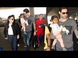 Sunny Leone's Daughter Nisha Poses Cutely At The Airport