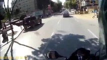 Motosiklet Kazası Kask Kamerasında