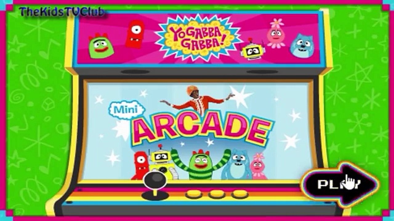 Yo Gabba Gabba! Mini Arcade Games for Little Kids - Full Video Game
