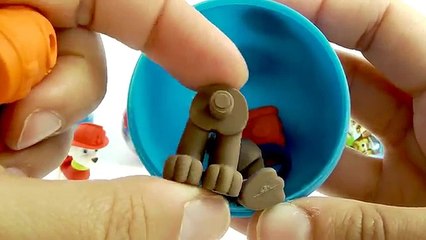 HUEVOS SORPRESA de PATRULLA CANINA con FIGURAS PUZZLE 3D. Marshall, Chase Zuma Rocky Rubble Skye