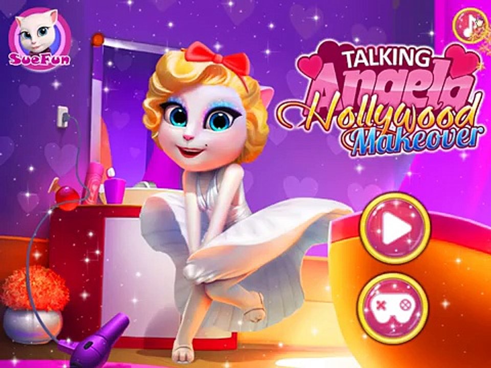 ❤เกมส์แต่งหน้าแองเจล่าเป็นดาราฮอลลีวูด Talking Angela Hollywood Makeover❤