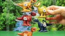 Jurassic World Brawlasaur 5 Pack Dinosaur Battles T-Rex,Velociraptor, Triceratops By WD Toys