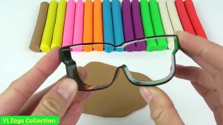Playdough Modelling Clay with Sunglass and Guitar Fun and Creative for Kids