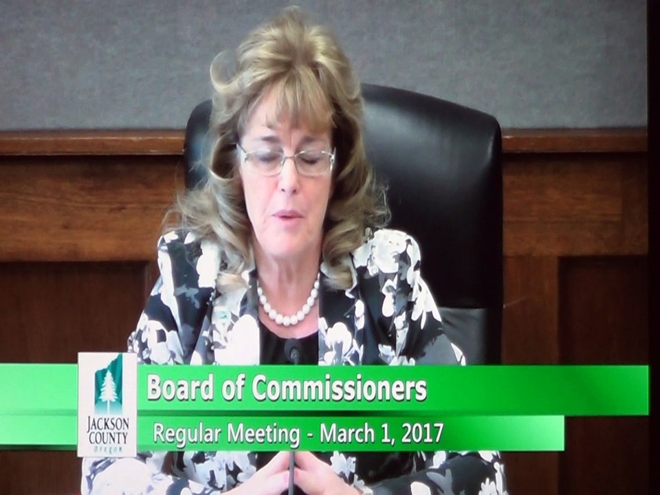 Jackson County Commissioner Colleen Roberts - Administrator Danny Jordan