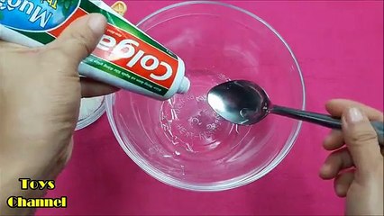 How to Make Slime Colgate Toothpaste and Glue, Without Borax , Without Starch and Without Detergent