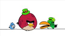 Coloring Angry Birds Seasons st Patrick for Learning Colors - Angry Birds Coloring Book