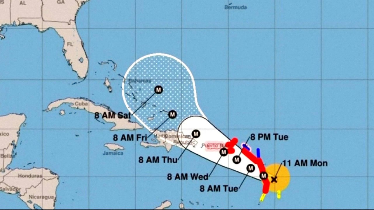 Category 5 Hurricane Maria threatens ‘disastrous damage’ in the Caribbean