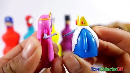 Play-Doh Lollipops and Bottles Learning Colors for Childrens Finger Family Nursey Rhymes Superhero