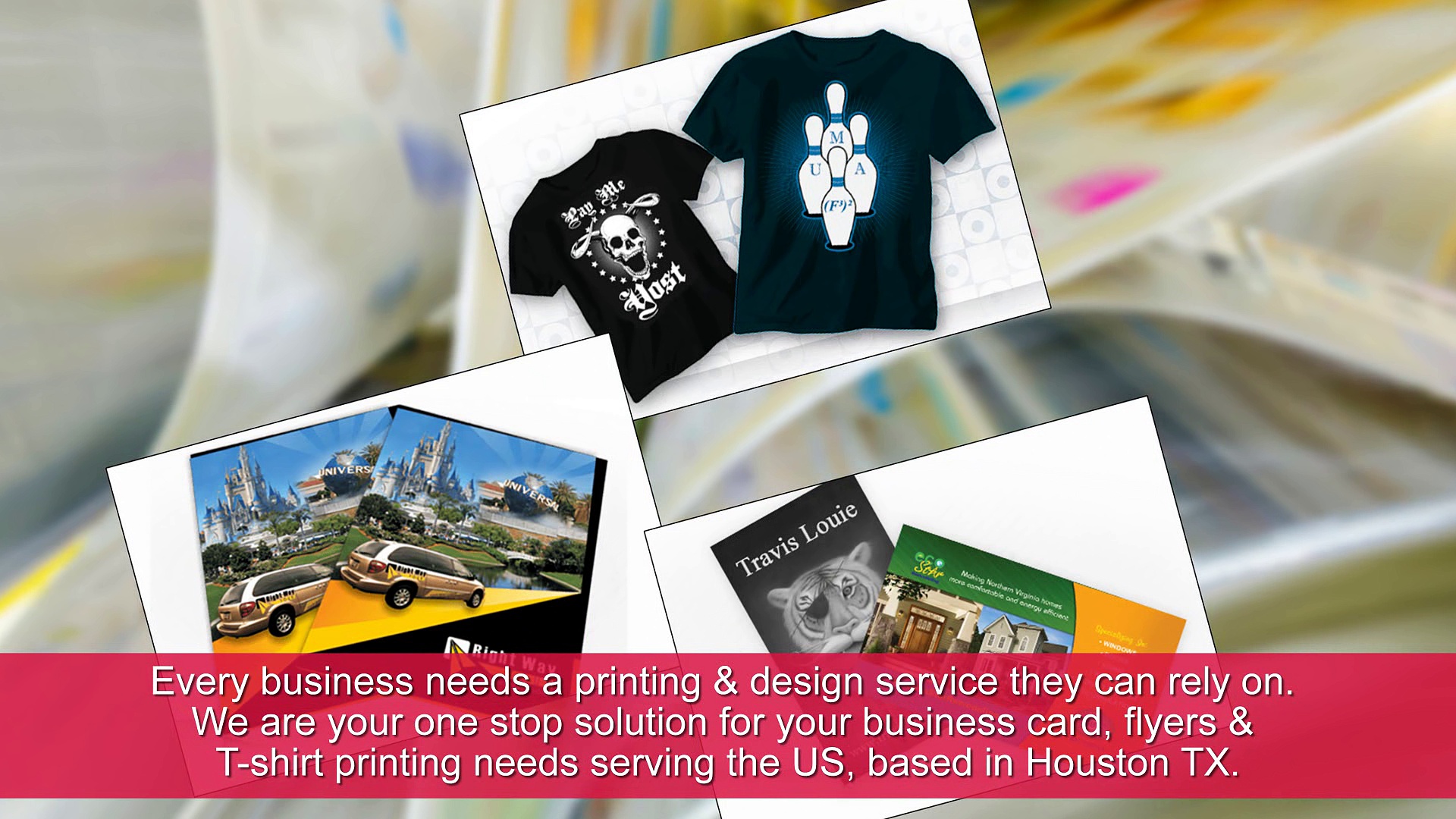 Business Card, Flyers & T-Shirt Printing Needs In Huston TX