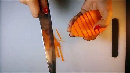 How To Make Butterfly - Carrot Carving Butterfly