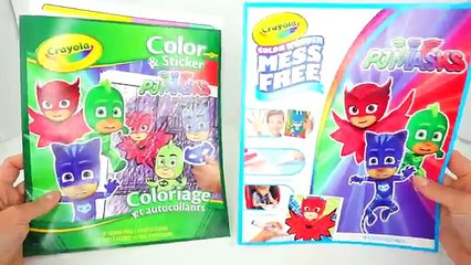 PJ MASKS OWLETTE CATBOY GEKKO Crayola Color Wonder Mess Free COLORING