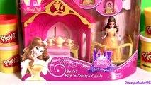 Play Doh MagiClip Princess Belle Flip N Switch Castle Magic-Clip Disney Frozen Elsa Anna Dolls
