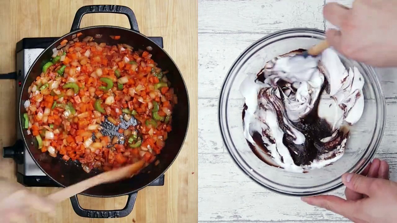 Chocolate dishes 2 ways