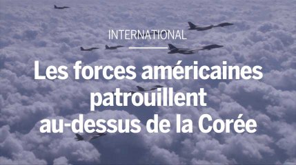 Les forces américaines patrouillent au dessus de la Corée