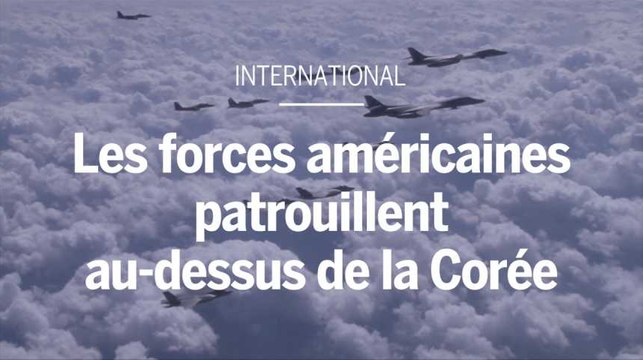 Les forces américaines patrouillent au dessus de la Corée