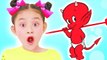 Bad Kids & Bad Skeleton Johny Johny Yes Papa Song Nursery Rhymes & Learn Colors for Children