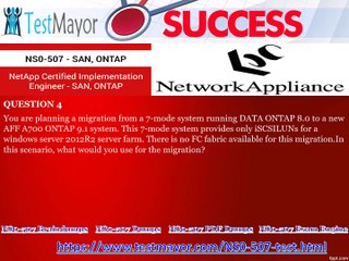 Get Latest Network Appliance NS0-507 Exam Questions