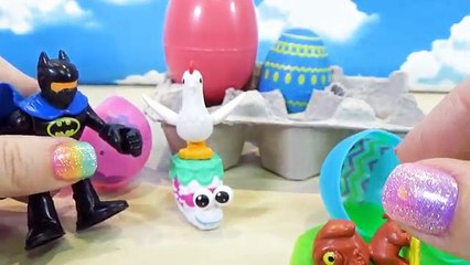 Joker Hatchimals Prank! Imaginext Batman Ugglies Pet Shop Trolls SLIME Doctor Squish