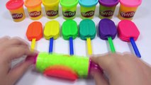 Play Doh Ice Cream Popsicle Learn Colors with Peppa Pig Toys Molds Fun! Nursery Rhymes
