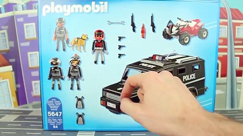 Sydøst Datum uddrag Playmobil Tical POLICE CLUB Set NEW Playmobil Police Car Toys Review PiToys  - 動画 Dailymotion