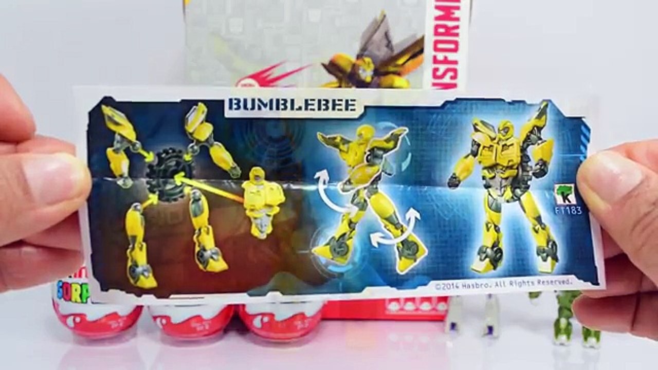 Huevos Kinder Sorpresa de Transformers: Optimus Prime, Megatron.Transformers Surprise Eggs