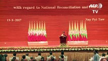Suu Kyi condena 'violações dos direitos humanos'