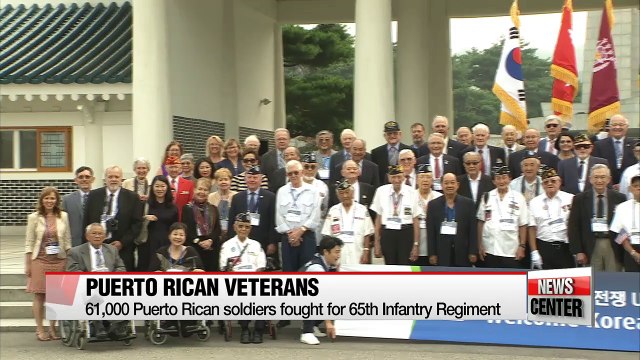 Puerto Rican and American Korean War veterans visit Korea