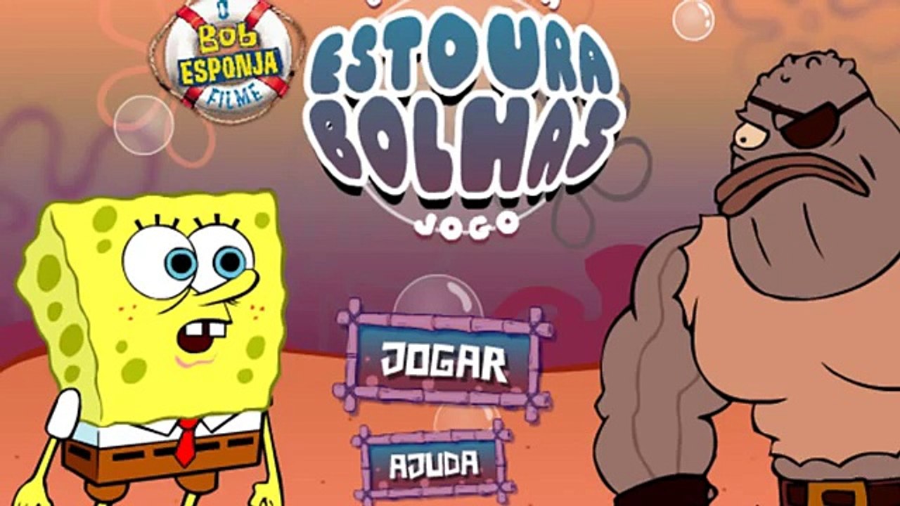 Jogos Infantis #3 - Bob Esponja estoura bolhas