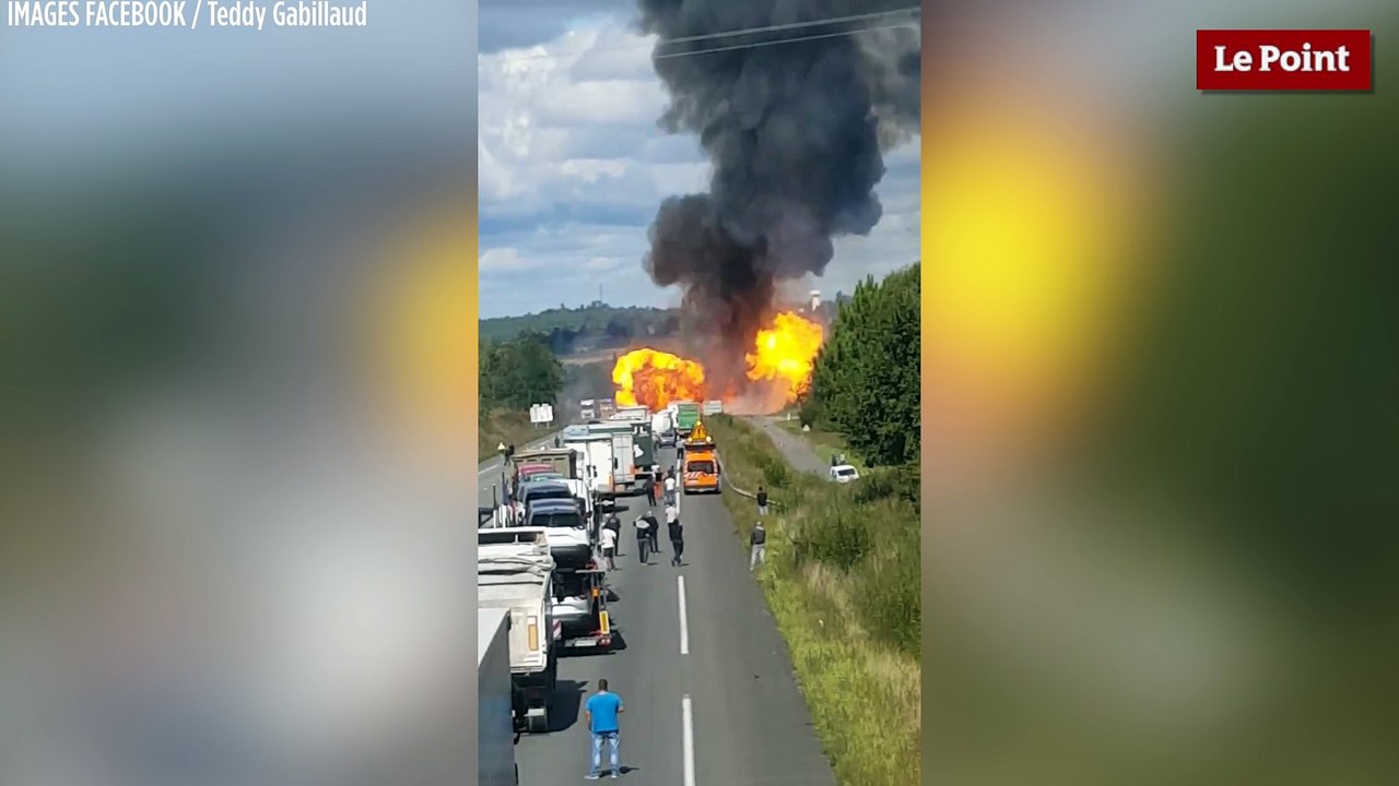 Charente-Maritime : un camion rempli de gaz explose sur la RN10
