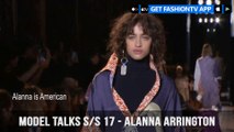 Model Talks Fall/Winter 2017-18 Alanna Arrington | FashionTV