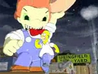 The Simpsons Game Shadow of the Colossal Donut