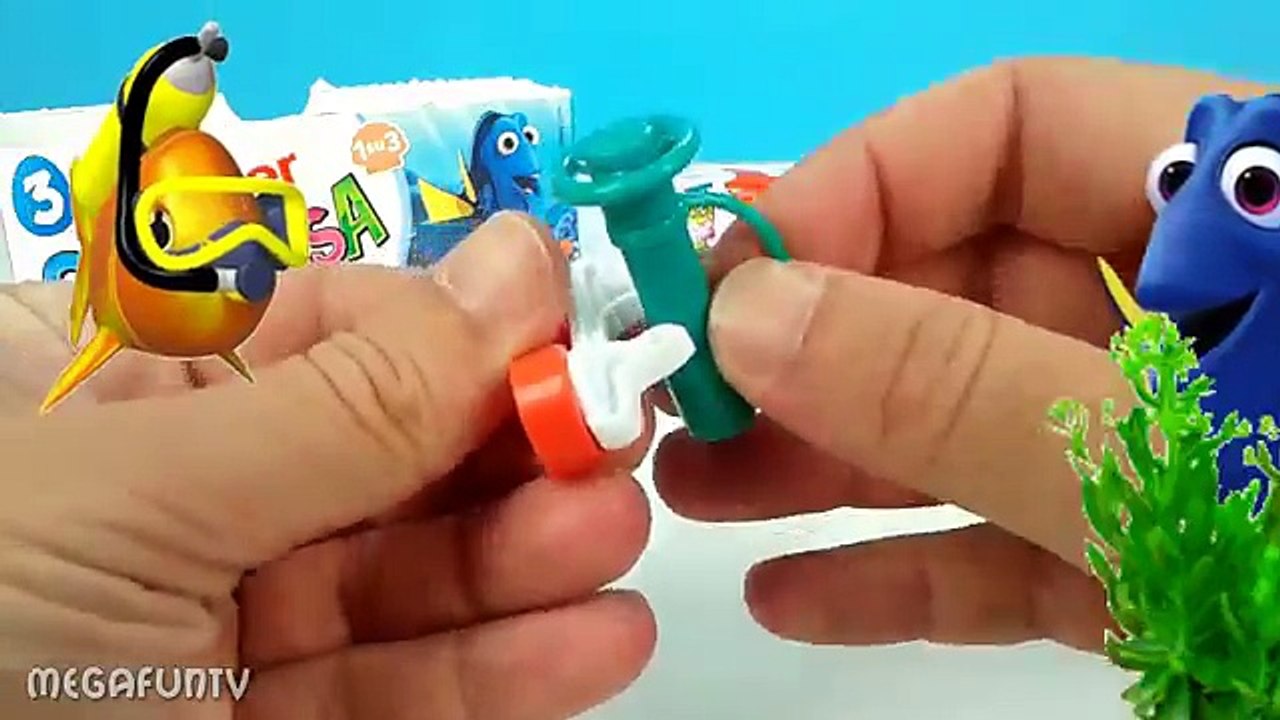Finding Dory Kinder Surprise Eggs & Toys Huevos Sorpresa de Buscando a Dory Juguetes