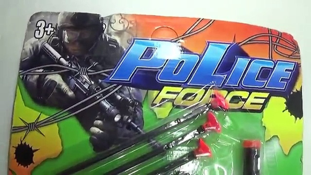 Toy Gun Police set Video for kids CHILDREN POLICE SET TOY GUN Super Police Sharp Shooter Guns