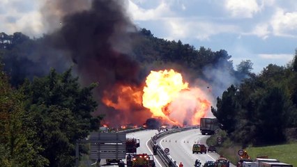 Explosion d'un camion