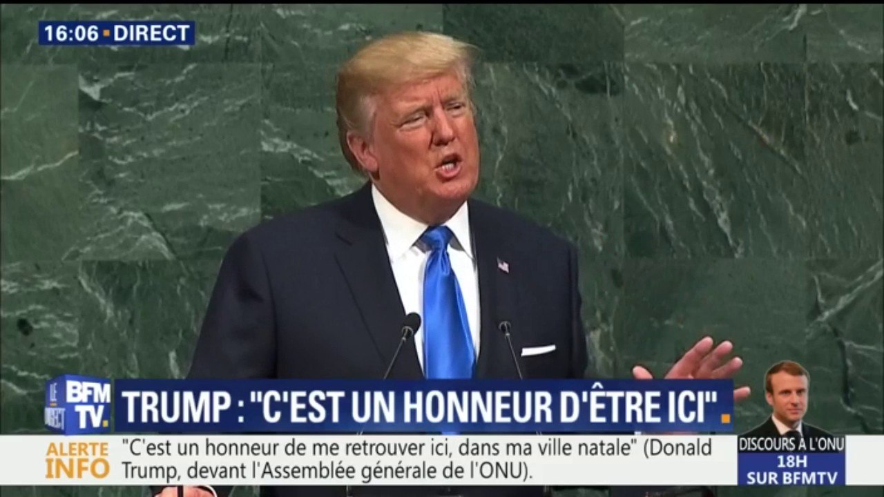 "Notre armée sera bientôt la plus forte qu'elle n'a jamais été", dit Trump à l'ONU