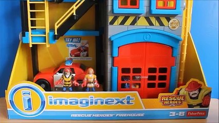 Voiture feu avant marteau héros chargeur porter secours gare Imaginext police police dambulance