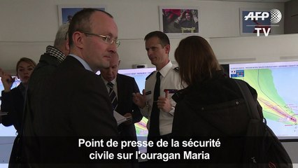 Maria: point de presse de la sécurité civile sur l'ouragan