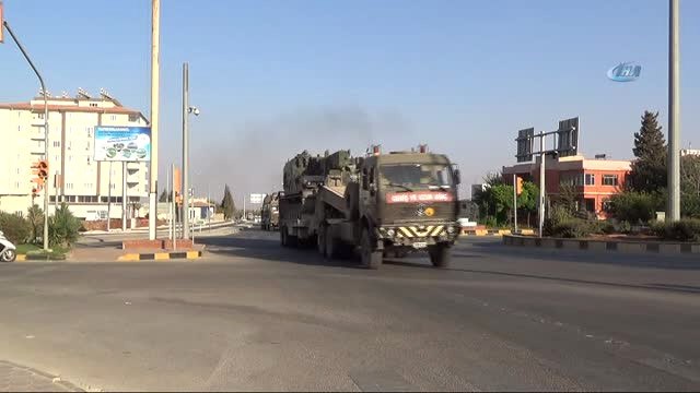 Afrin Sınırına Topçu Bataryası Sevk Edildi