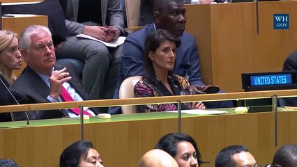 Trump menace de "détruire totalement" la Corée du Nord (en appelant Kim Jong-un "Rocket-man")