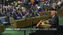 Donald Trump menace de 