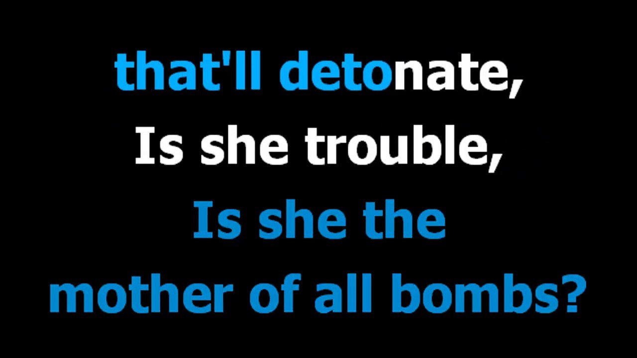 She's a rebel -  Green day  - Karaoke  - Lyrics