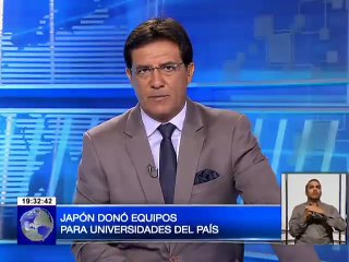 Japón donó equipos para universidades del país