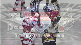 CHICAGO WOLVES VS CHARLOTTE CHECKERS 04-26-17 2017 CENTRAL DIVISION SEMI FINALS GAME 5