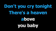 Don't cry -  Guns and roses -  Karaoke  - Lyrics