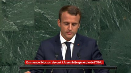 ONU : Aujourd'hui, "il n'y a rien de plus efficace que le multilatéralisme" martèle Emmanuel Macron