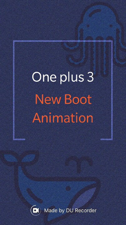 One plus 3 new boot animation