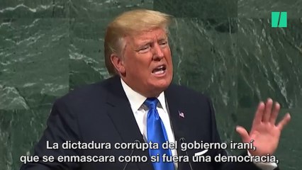 Trump arremete también contra Irán en la ONU