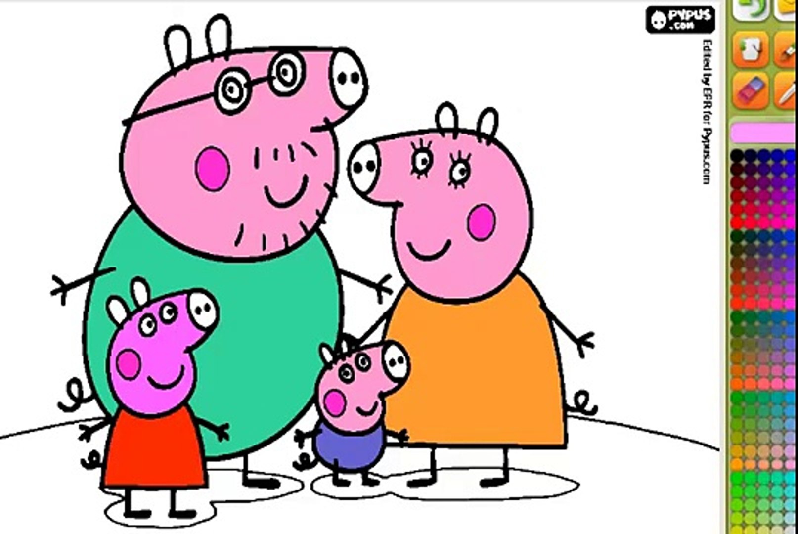 Imprimir Família Peppa Pig Colorir e Pintar!